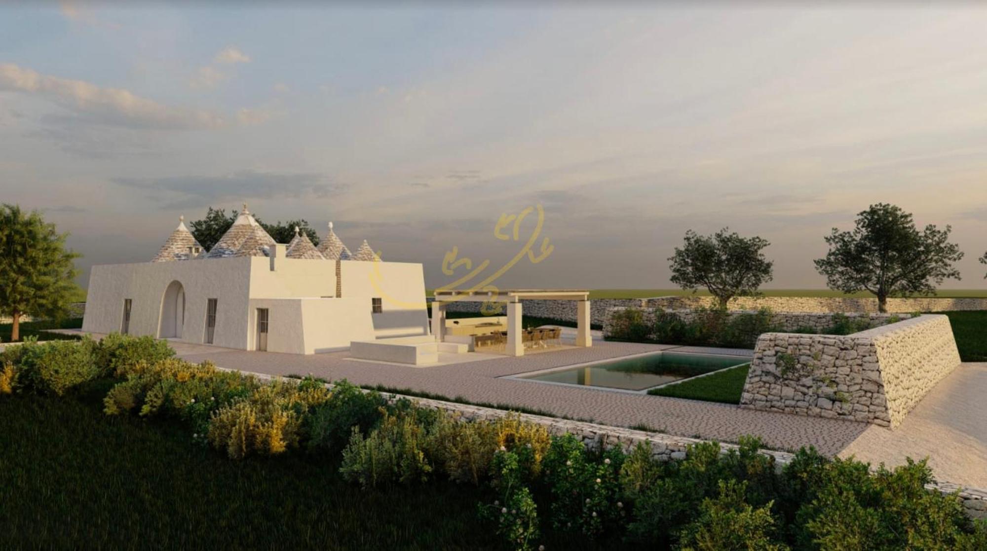 Villa Td I Coni Di Pinure Trulli With Scenic Valley View à Martina Franca Extérieur photo