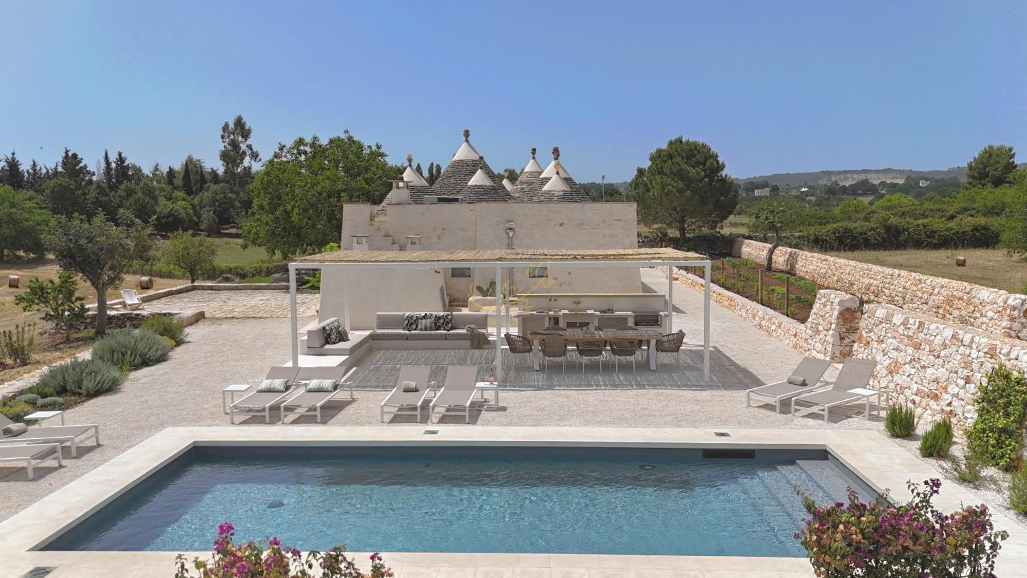 Villa Td I Coni Di Pinure Trulli With Scenic Valley View à Martina Franca Extérieur photo